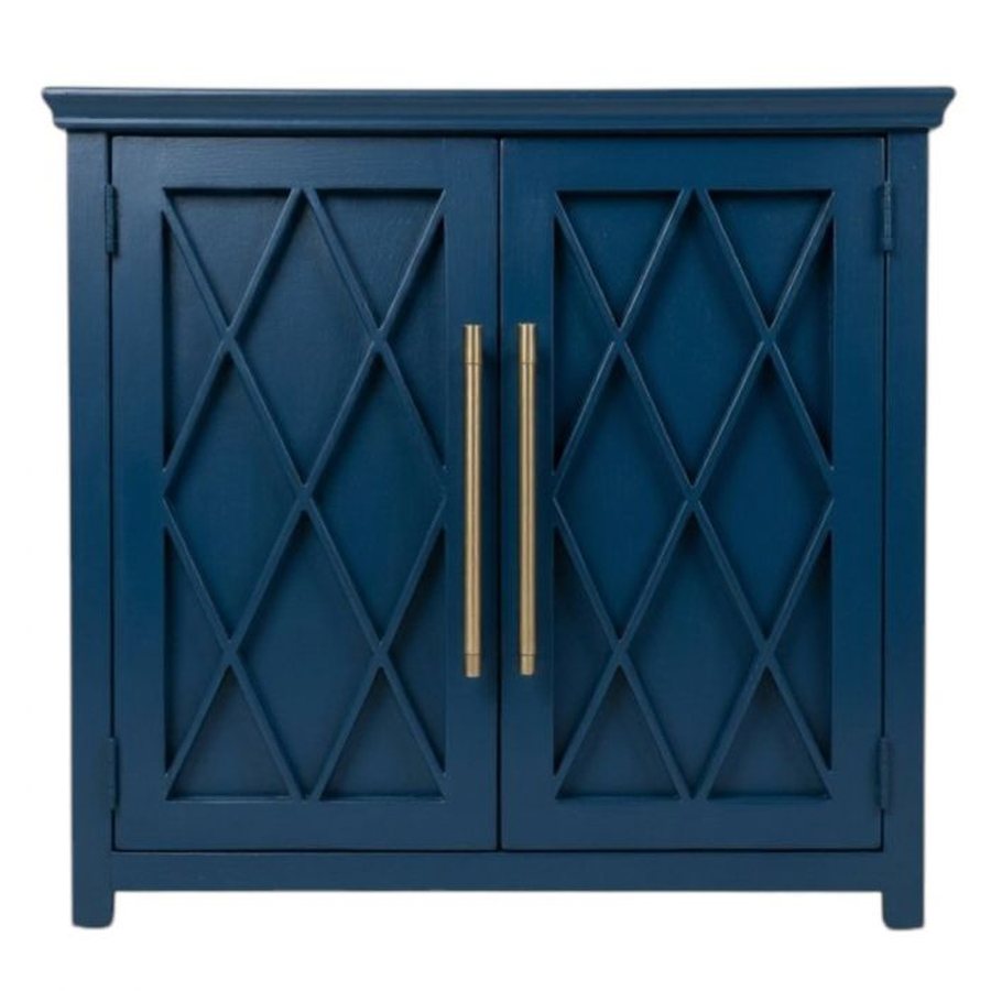 Navy Accent Cabinet